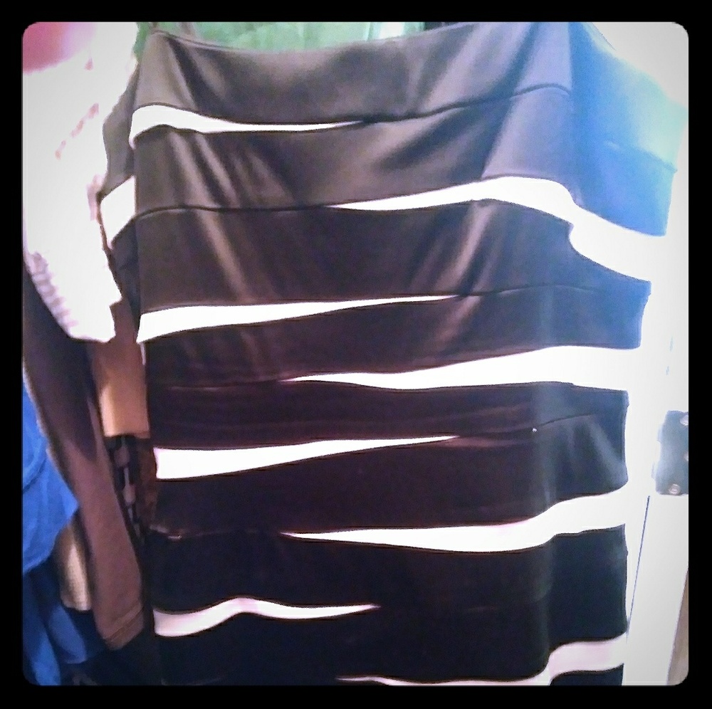 Black and white dress